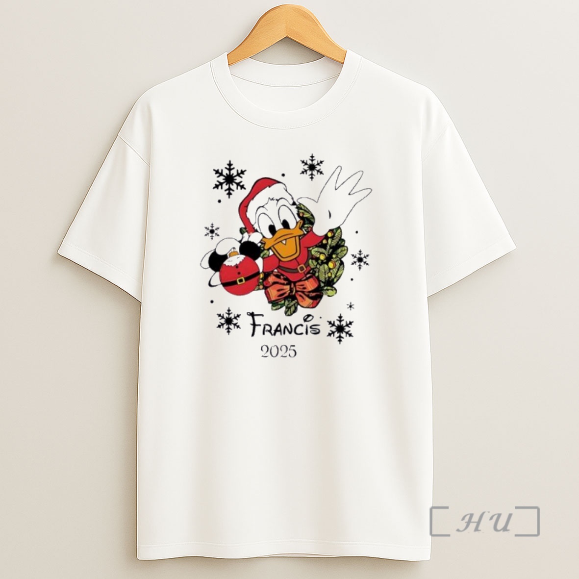 Officials Disney Donald Christmas 2025 Personalized Ornaments White Premium Shirt Sweatshirt Tee