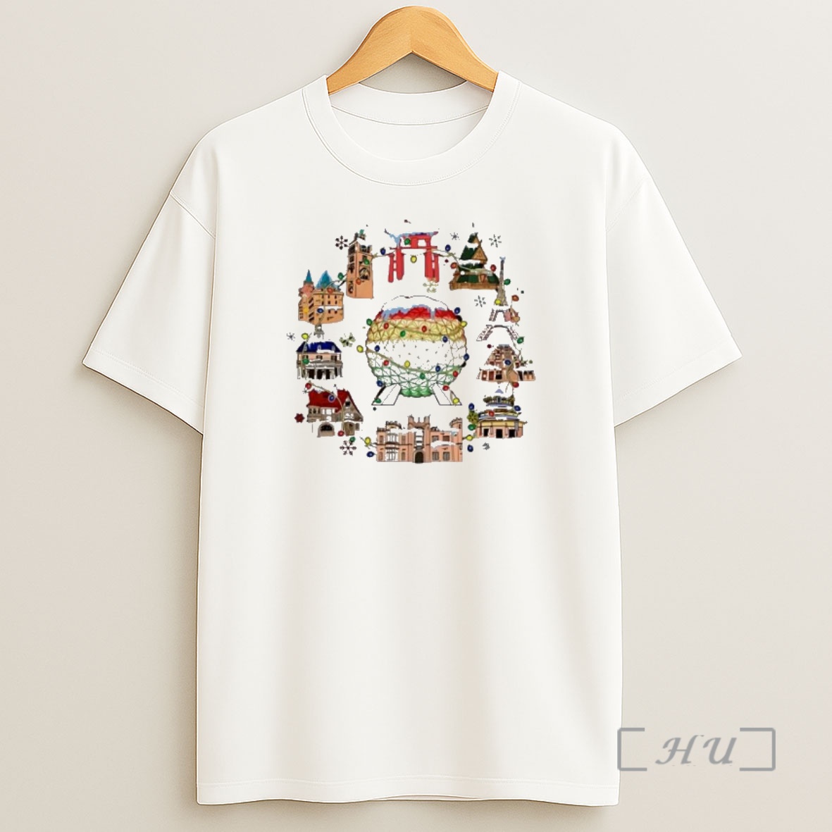 Officials Disney Epcot Christmas Joy To The World 2025 Personalized Ornaments White Premium Shirt Sweatshirt Tee