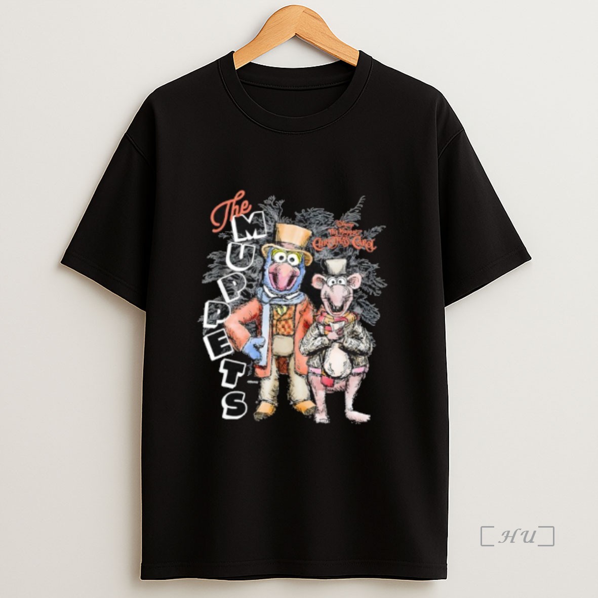 Officials Disney The Muppet Christmas Carol Gonzo Rizzo Sketch Premium Shirt Sweatshirt Tee