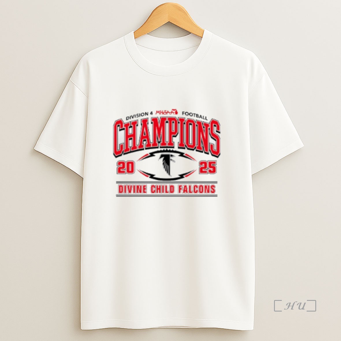 Officials Divine Child Falcons 2025 Mhsaa Football D4 Champions Premium Shirt Sweatshirt Tee