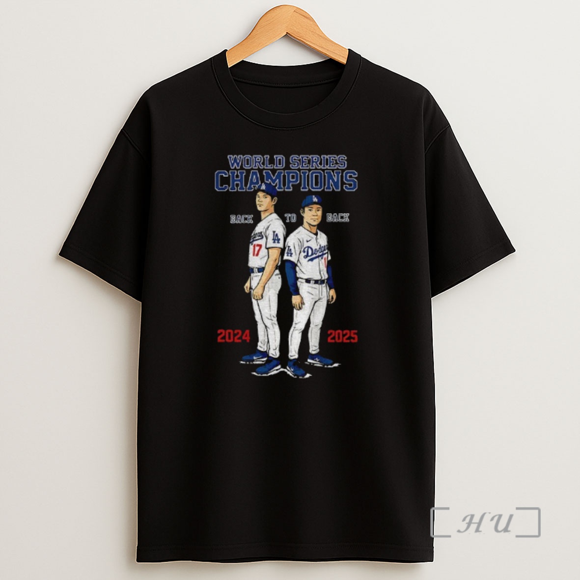 Officials Dodgers Back To Back World Series Champions Ohtani And Yamamoto Premium Shirt Sweatshirt Tee
