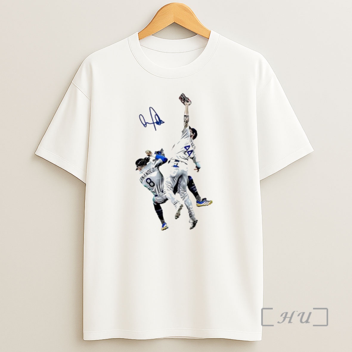 Officials Dodgers Palyer Teoscar Hernandez And George Springer Graphic Signature Premium Shirt Sweatshirt Tee