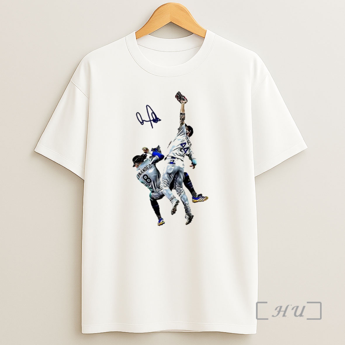 Officials Dodgers Player Teoscar Hernandez And George Springer World Series 2025 Signature Premium Shirt Sweatshirt Tee