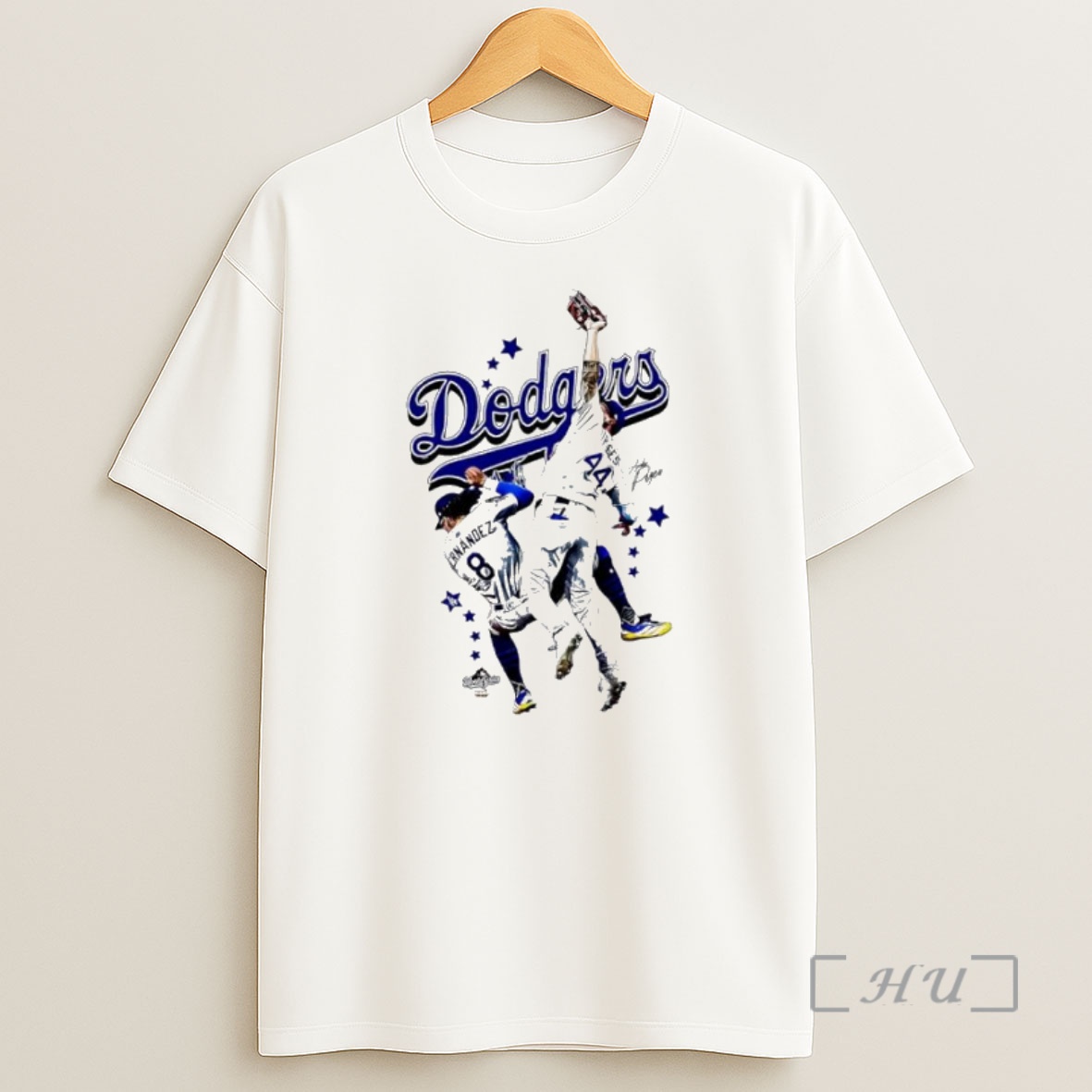 Officials Dodgers Players Hernandez 8 And Pages 44 Signatures Graphic Premium Shirt Sweatshirt Tee