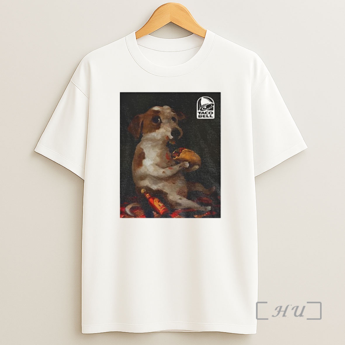 Officials Dog Chilling With Taco Bell Funny Meme Premium Shirt Sweatshirt Tee
