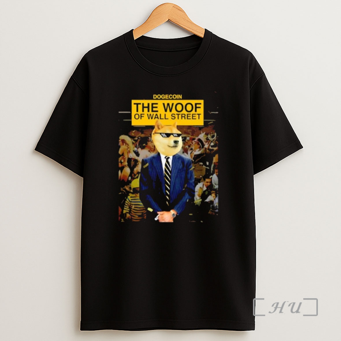 Officials Dogecoin Man The Woof Of Wall Street Graphic Premium Shirt Sweatshirt Tee