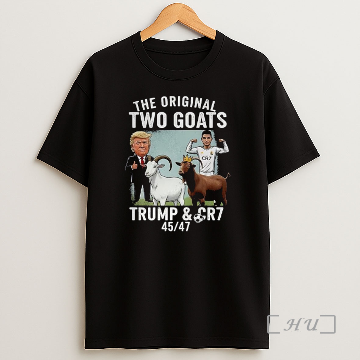 Officials Donald Trump And Cristiano Ronaldo The Two Goats Premium Shirt Sweatshirt Tee