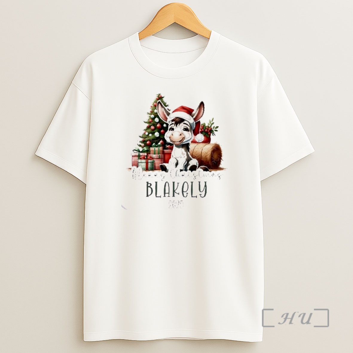 Officials Donkey Xmas Tree Decor Merry Christmas 2025 Personalized Ornaments White Premium Shirt Sweatshirt Tee