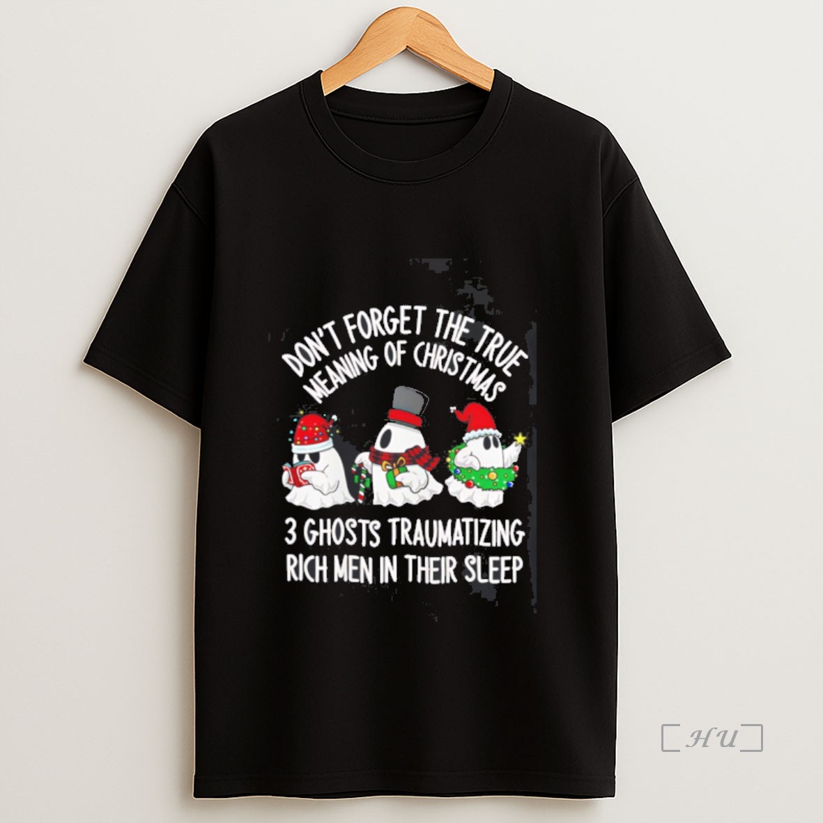 Officials Dont Forget The True Meaning Of Christmas 3 Ghosts Traumatizing Rick Men In Their Sleep Premium Shirt Sweatshirt Tee