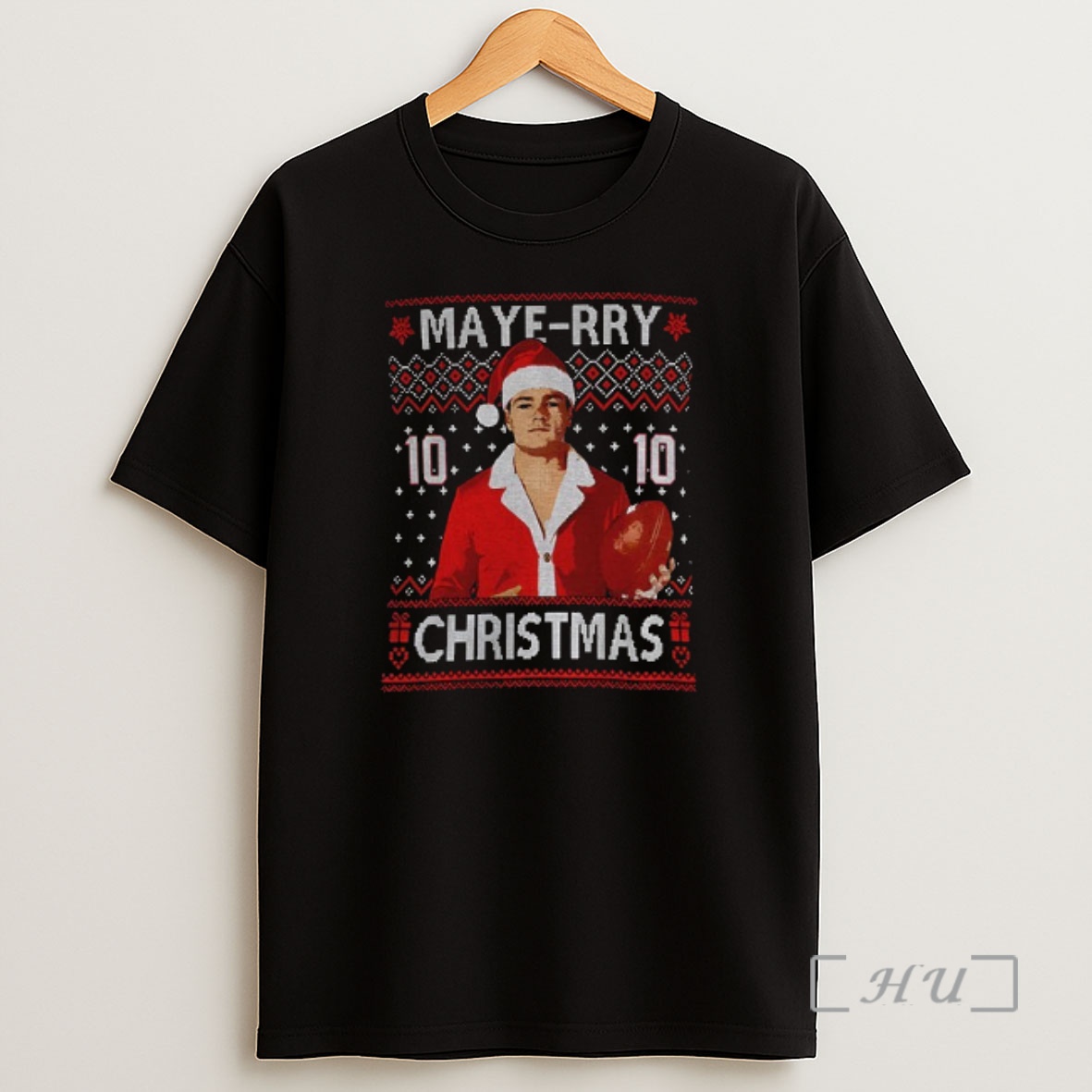 Officials Drake Maye 10 England Patriot Maye Rry Ugly Christmas Premium Shirt Sweatshirt Tee
