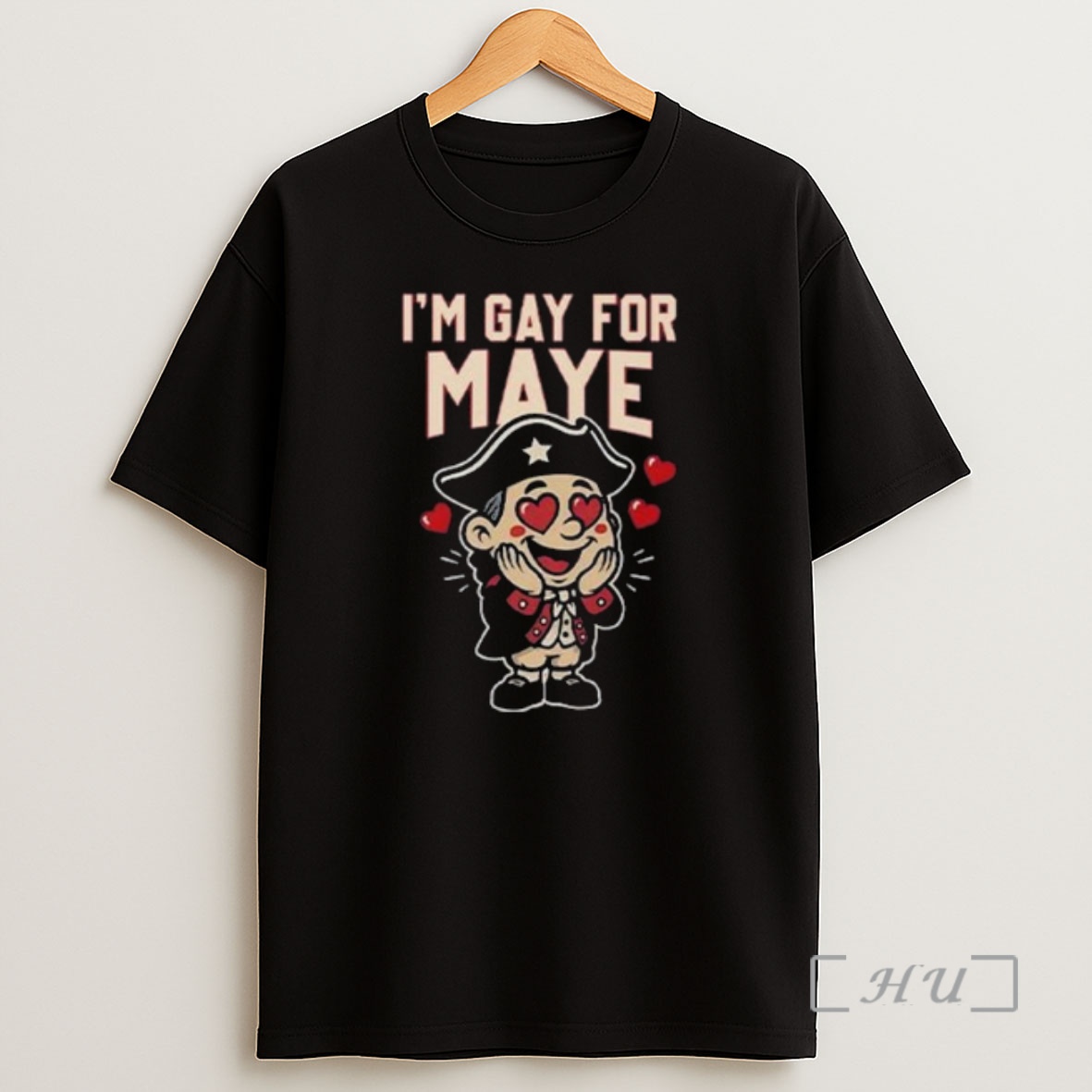 Officials Drake Maye Im Gay For Maye Circle Black Premium Shirt Sweatshirt Tee
