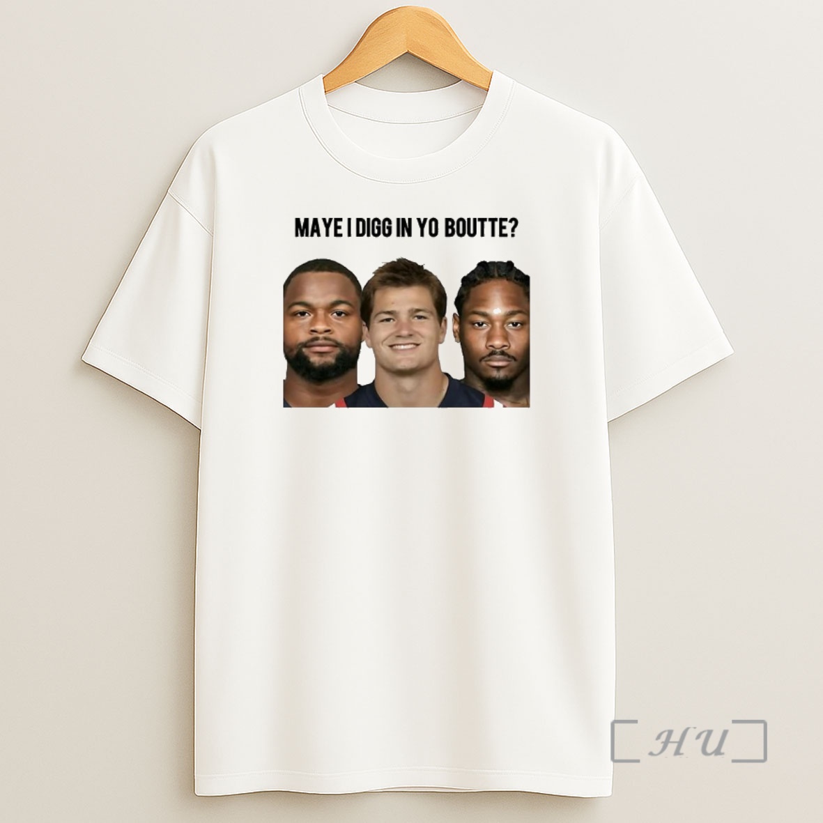 Officials Drake Maye Kayshon Boutte Stefon Diggs New England Patriots Maye I Digg In Yo Boutte Meme Premium Shirt Sweatshirt Tee