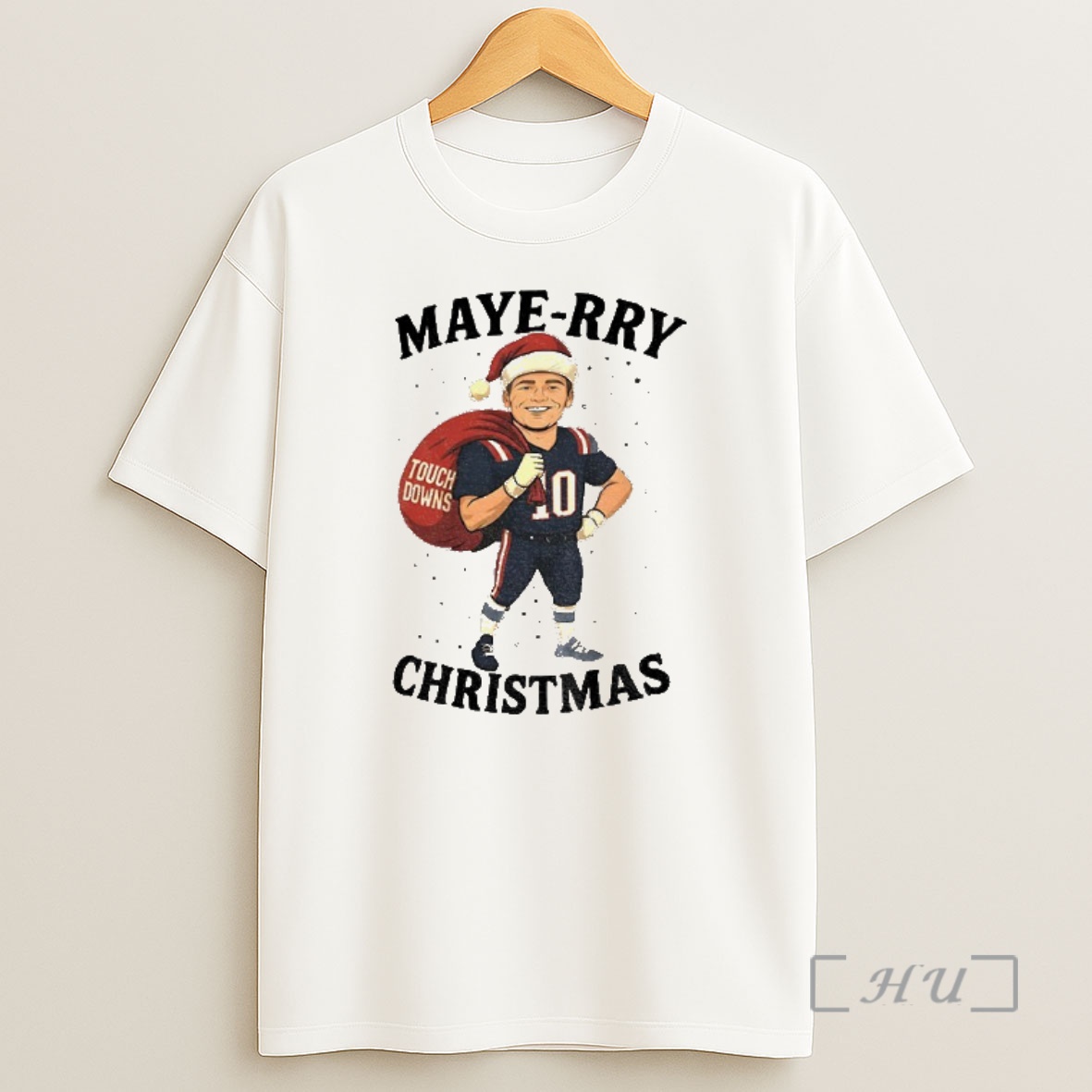 Officials Drake Maye New England Patriots X Santa Claus Touch Downs Maye Rry Christmas Premium Shirt Sweatshirt Tee