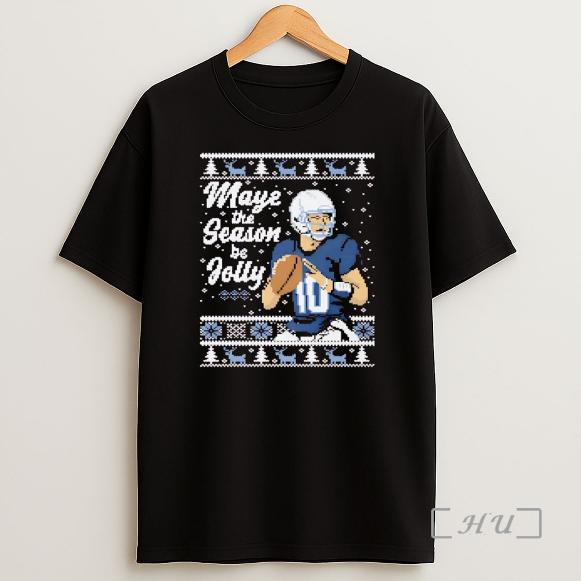 Officials Drake Maye The Season Be Jolly Ne Patriots Ugly Christmas Premium Shirt Sweatshirt Tee