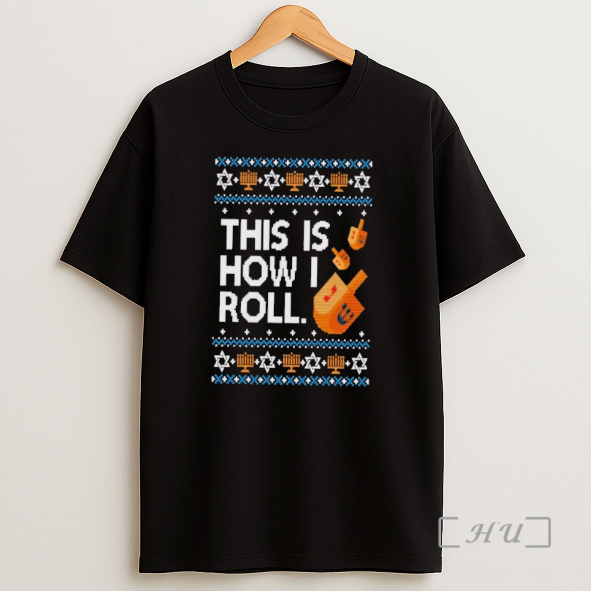 Officials Dreidel Hanukkah This Is How I Roll Ugly Christmas Sweat Premium Shirt Sweatshirt Tee