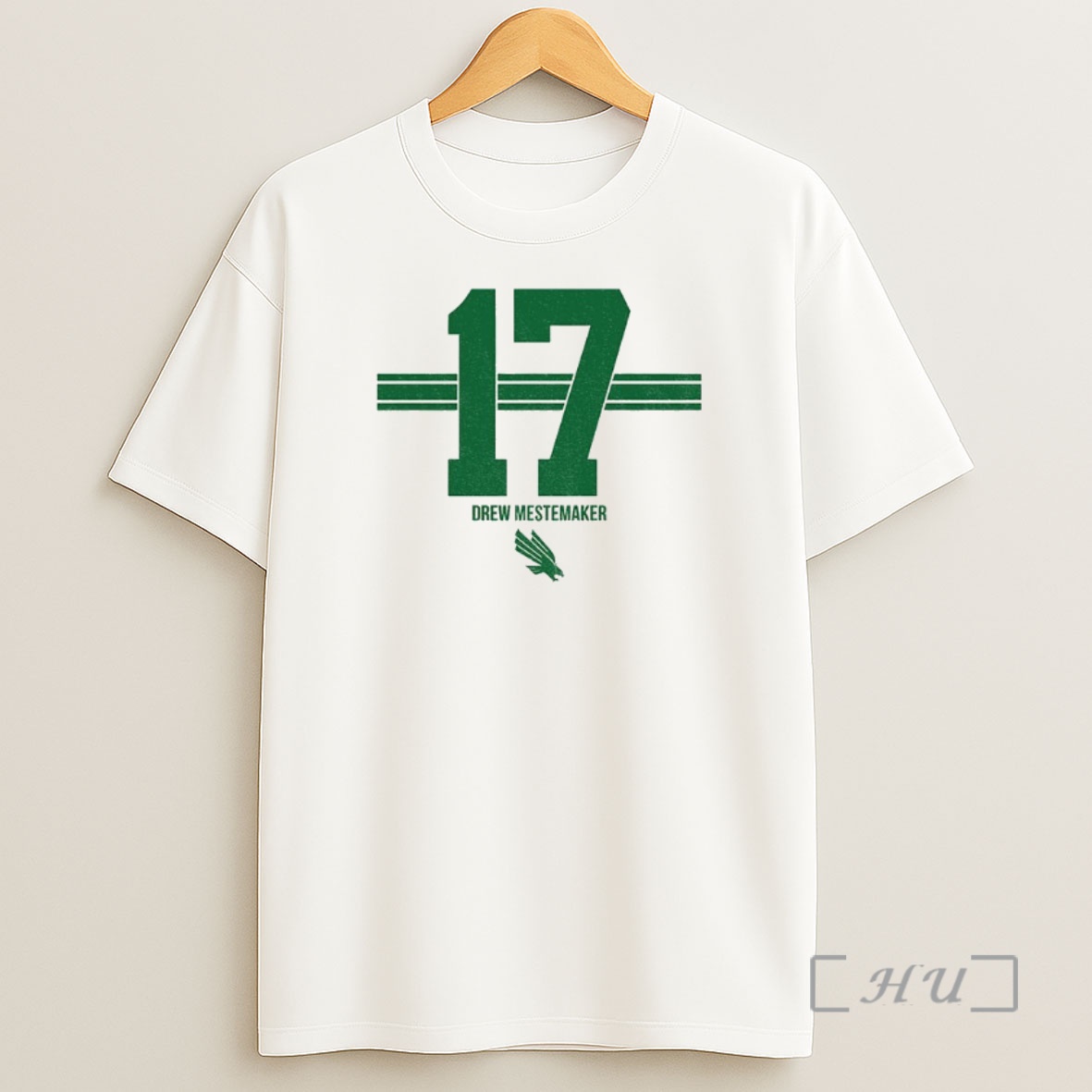 Officials Drew Mestemaker 17 Stripe North Texas Mean Green Football Logo Premium Shirt Sweatshirt Tee