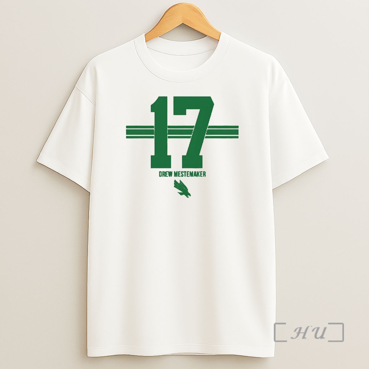 Officials Drew Mestemaker 17 Stripes North Texas Mean Green Premium Shirt Sweatshirt Tee
