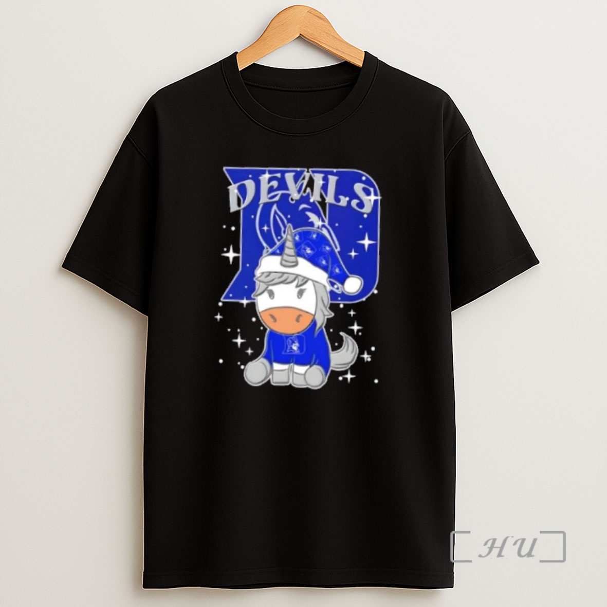 Officials Duke Blue Devils Football X Unicorn Merry Christmas Premium Shirt Sweatshirt Tee