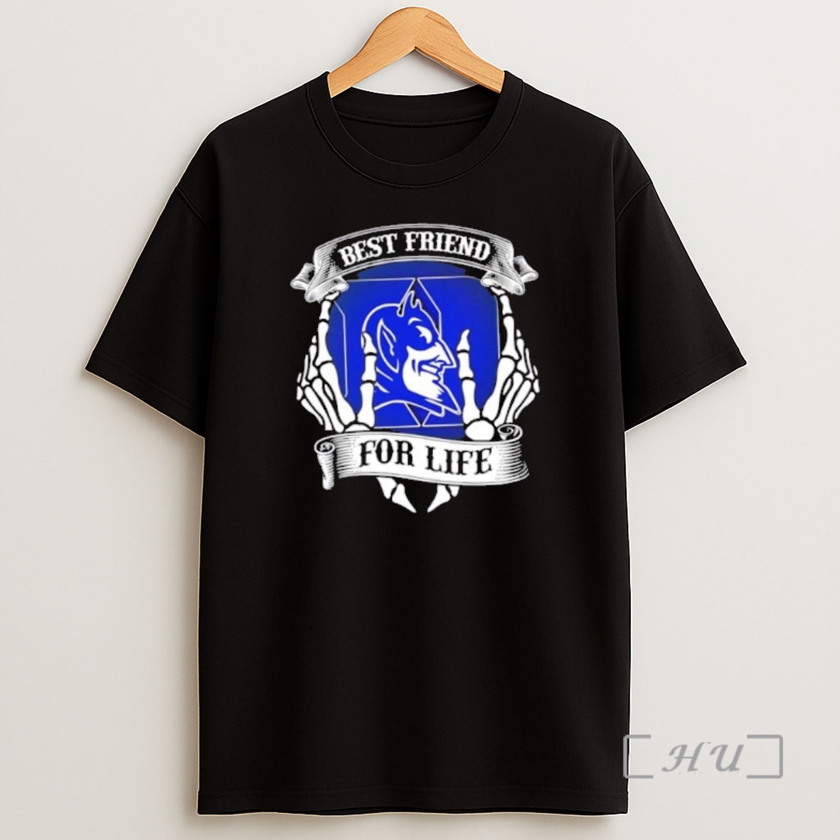 Officials Duke Blue Devils Best Friend For Life Hands Bones Premium Shirt Sweatshirt Tee
