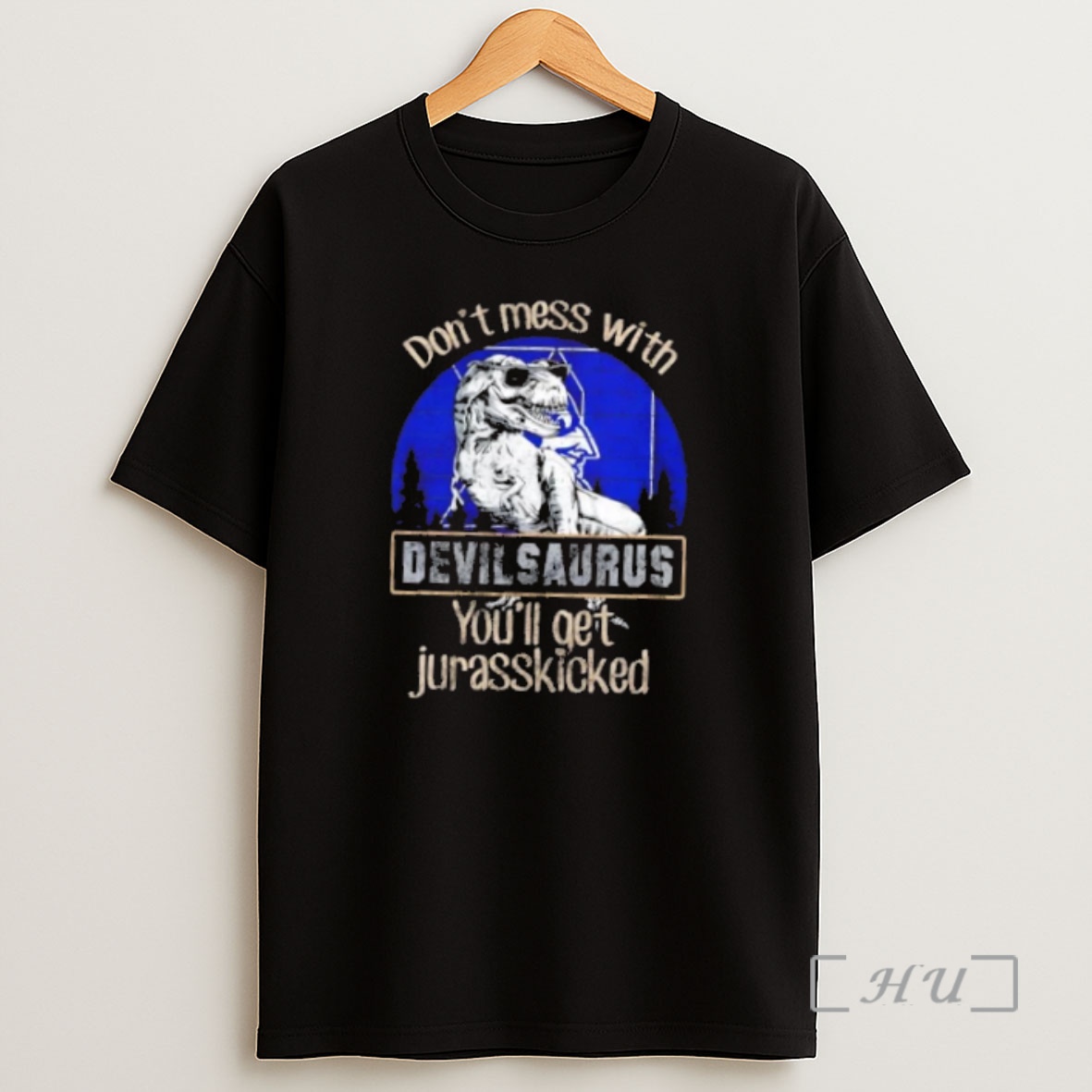 Officials Duke Blue Devils Dont Mess With Devilsaurus Youll Get Jurasskicked Premium Shirt Sweatshirt Tee