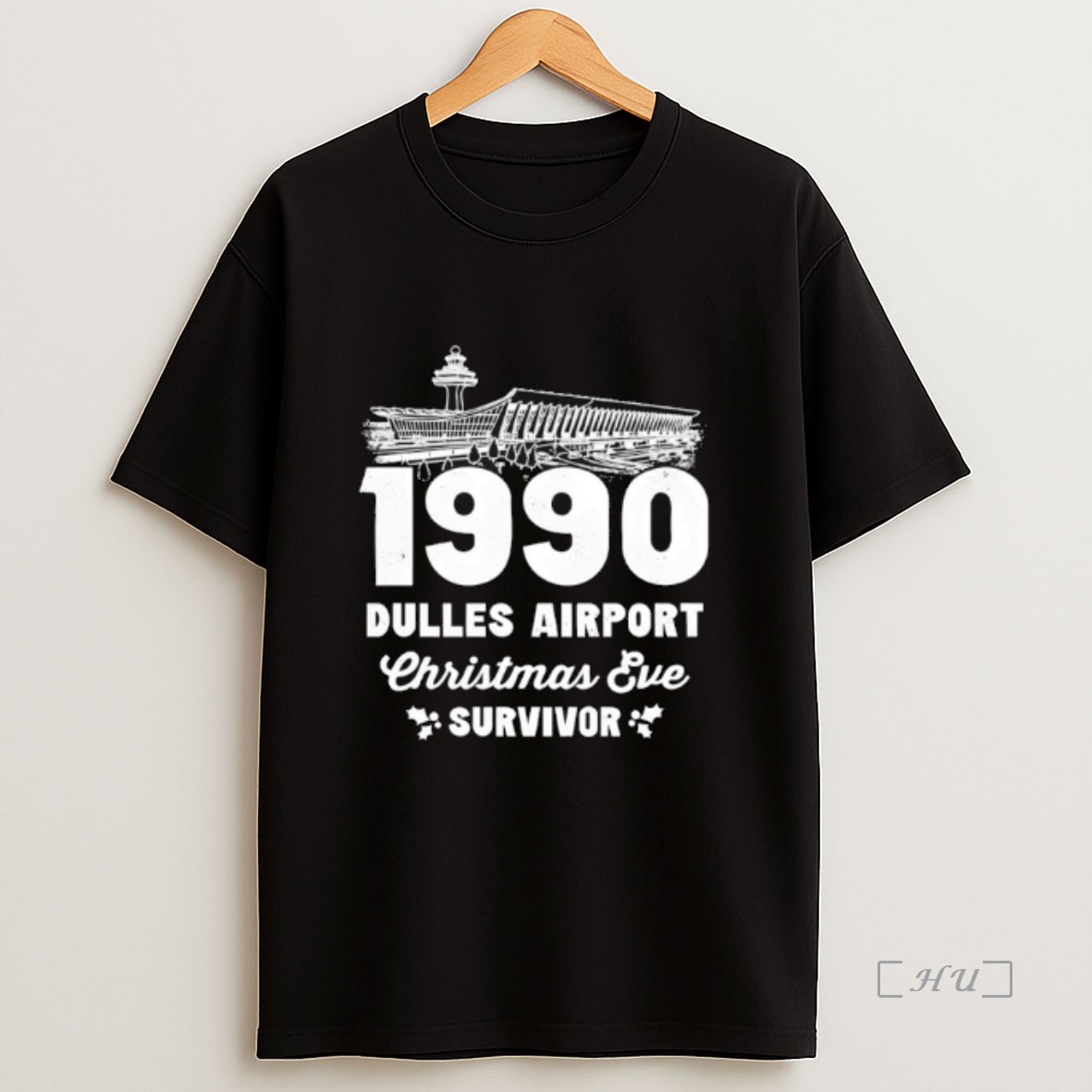 Officials Dulles Airport Christmas Eve Survivor 1990 Vintage Premium Shirt Sweatshirt Tee
