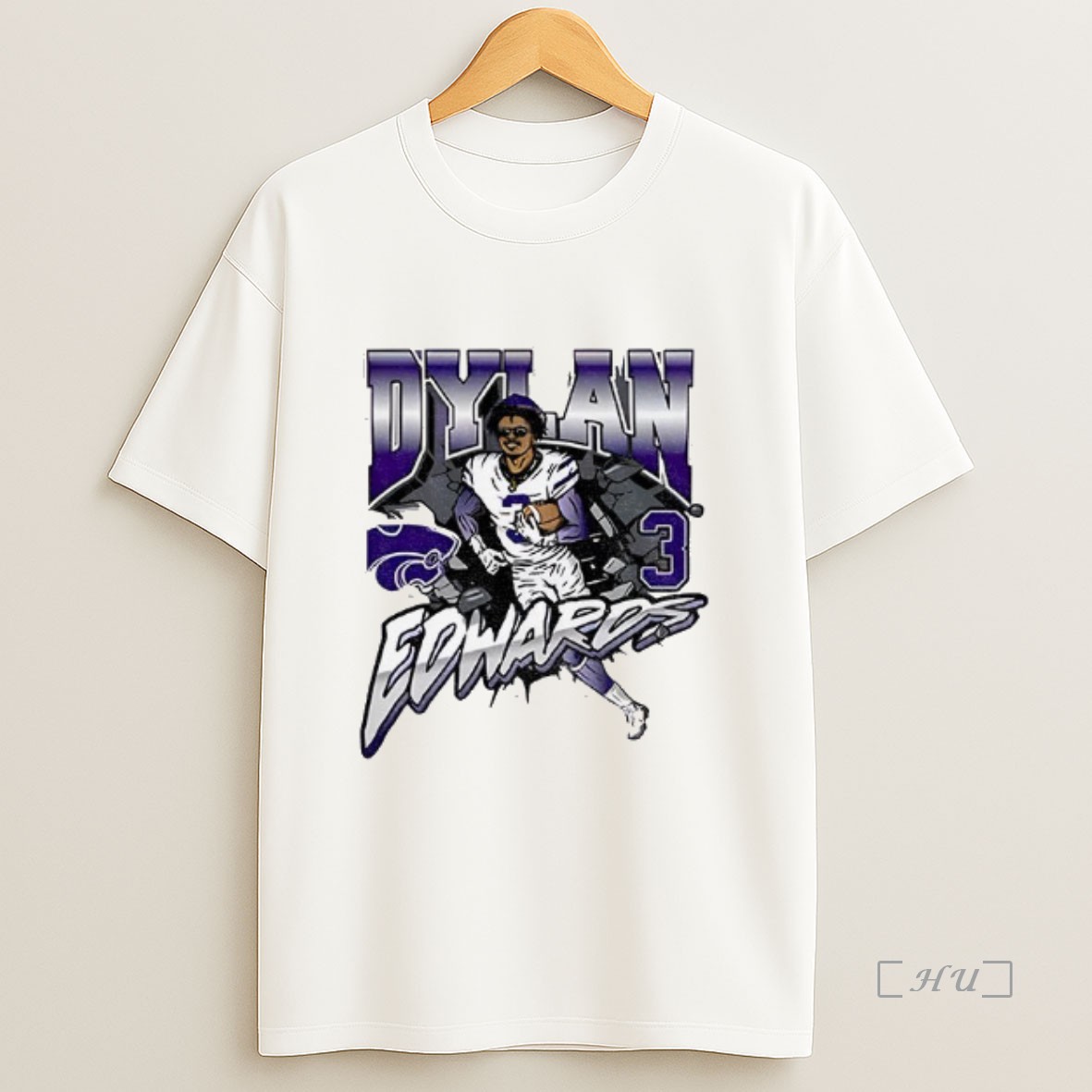 Officials Dylan Edwards 3 Running Kansas State Wildcats Football Nfl 2025 Vintage Premium Shirt Sweatshirt Tee