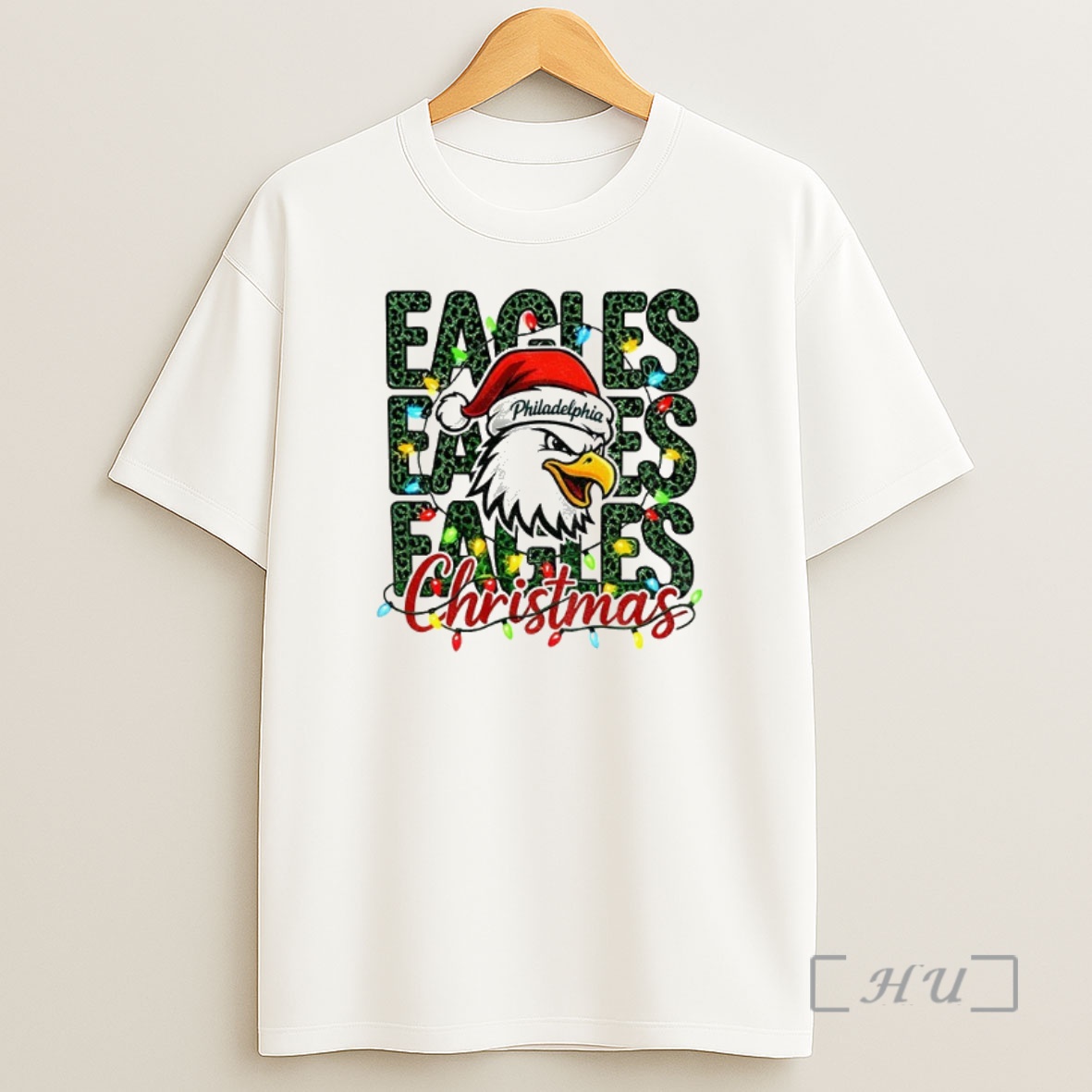 Officials Eagle Santa Claus Christmas Lights Philadelphia Eagles Nfl Merry Christmas 2025 Premium Shirt Sweatshirt Tee