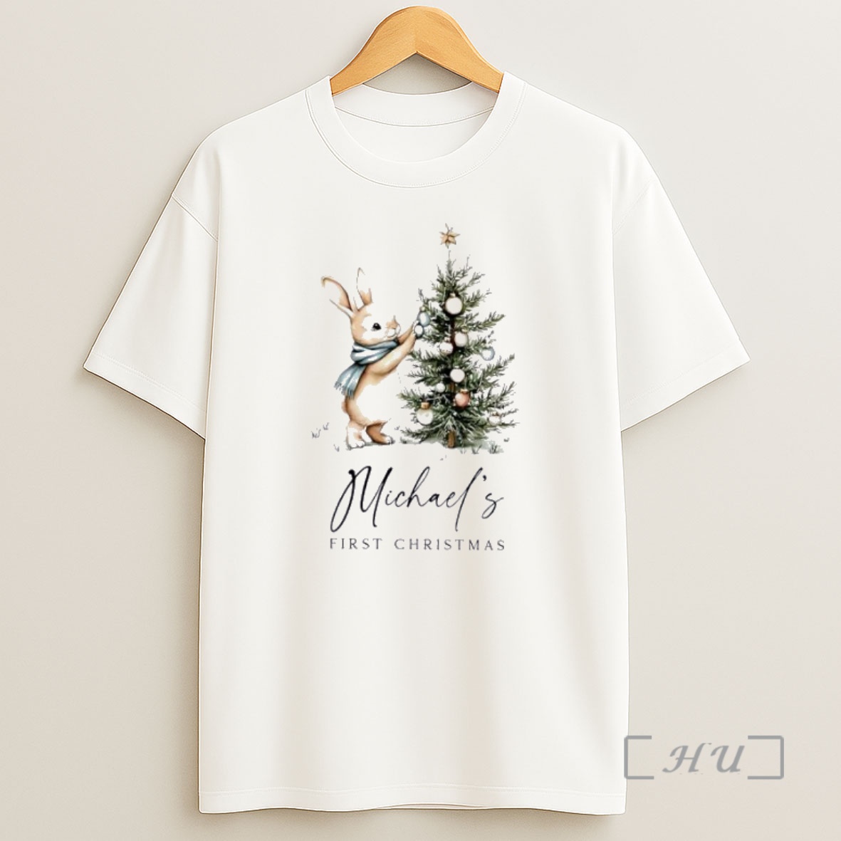Officials Easter Bunny First Christmas Personalized Ornaments White Premium Shirt Sweatshirt Tee