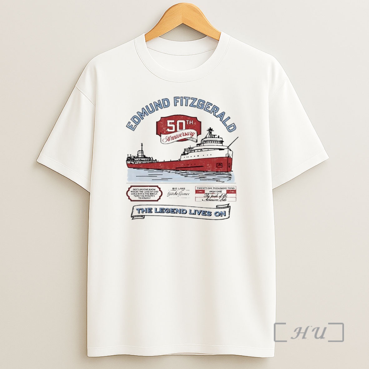 Officials Edmund Fitzgerald 50th Anniversary The Legend Lives On Premium Shirt Sweatshirt Tee