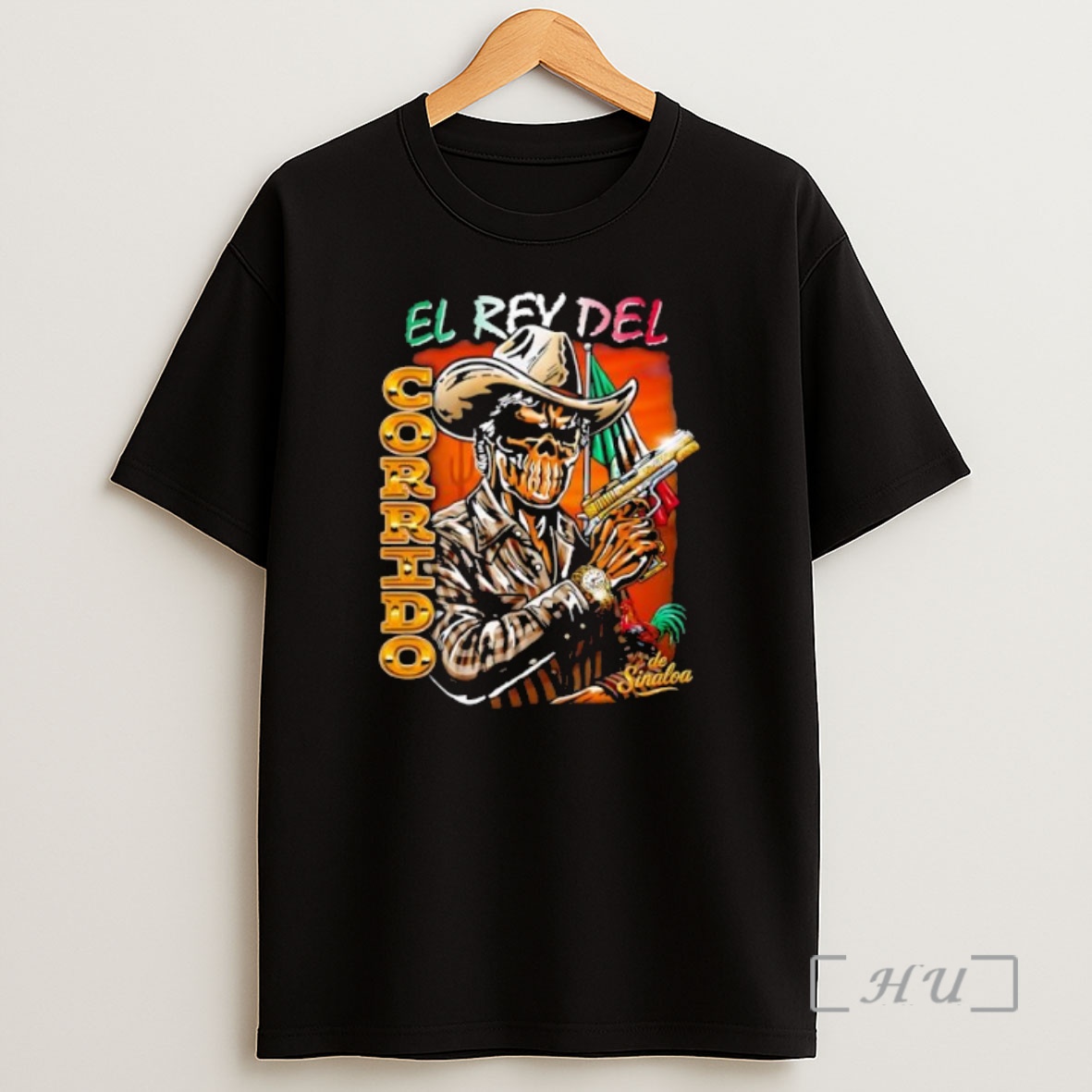 Officials El Rey Del Corrido Cowboy Skeleton Premium Shirt Sweatshirt Tee