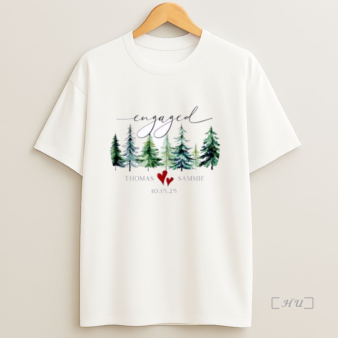 Officials Engagement Christmas 2025 Personalized Ornaments White Premium Shirt Sweatshirt Tee