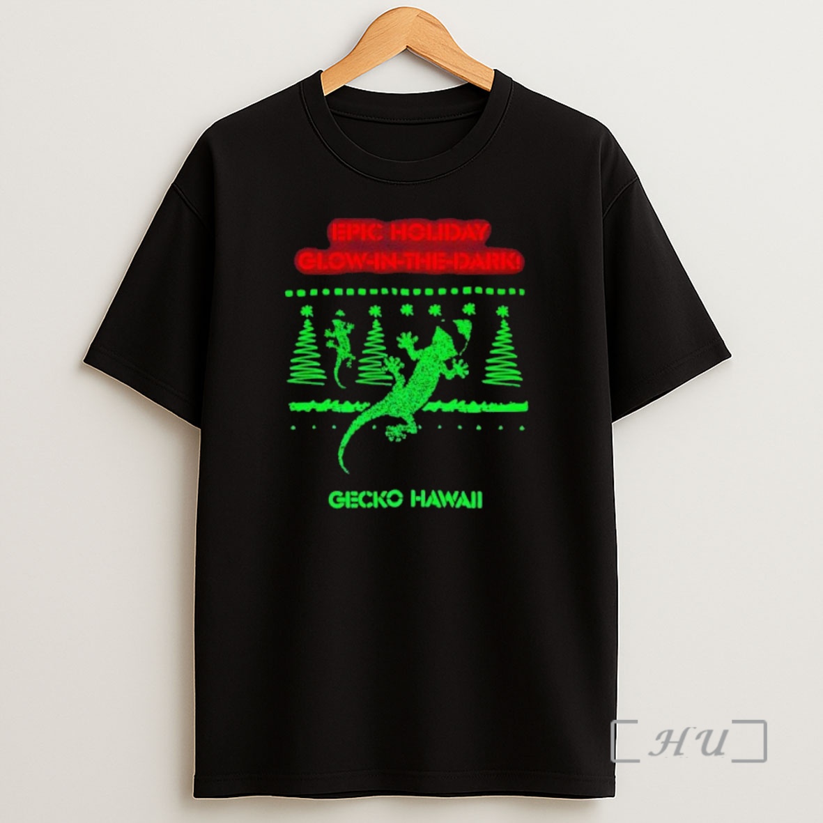 Officials Epic Holiday Glow In Ti Ie Dark Gecko Hawaii Premium Shirt Sweatshirt Tee