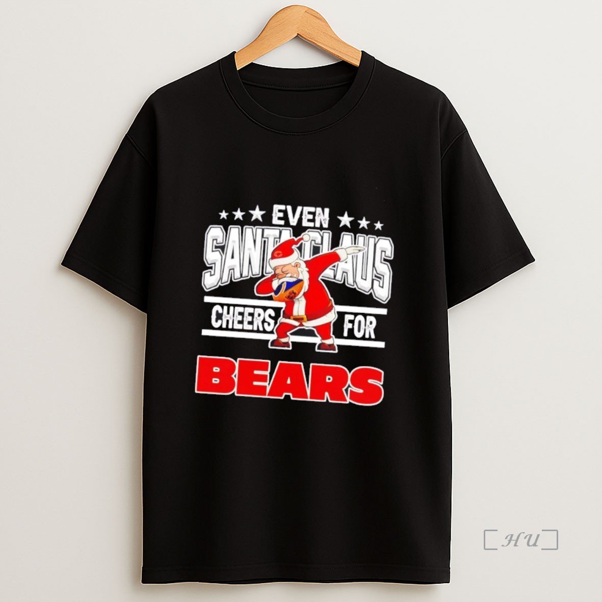 Officials Even Santa Claus Cheers For Chicago Bears Christmas Premium Shirt Sweatshirt Tee