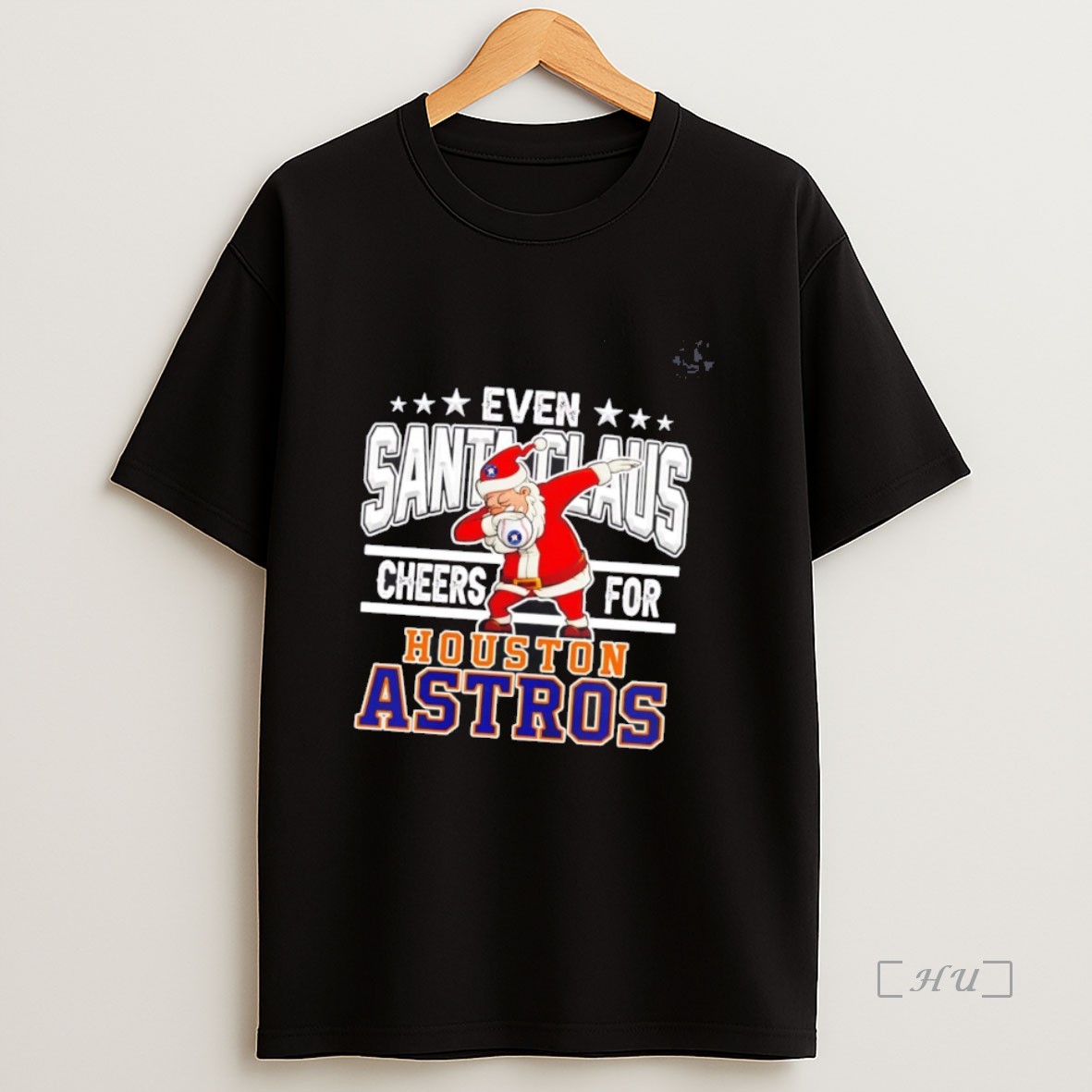 Officials Even Santa Claus Cheers For Houston Astros Christmas Premium Shirt Sweatshirt Tee