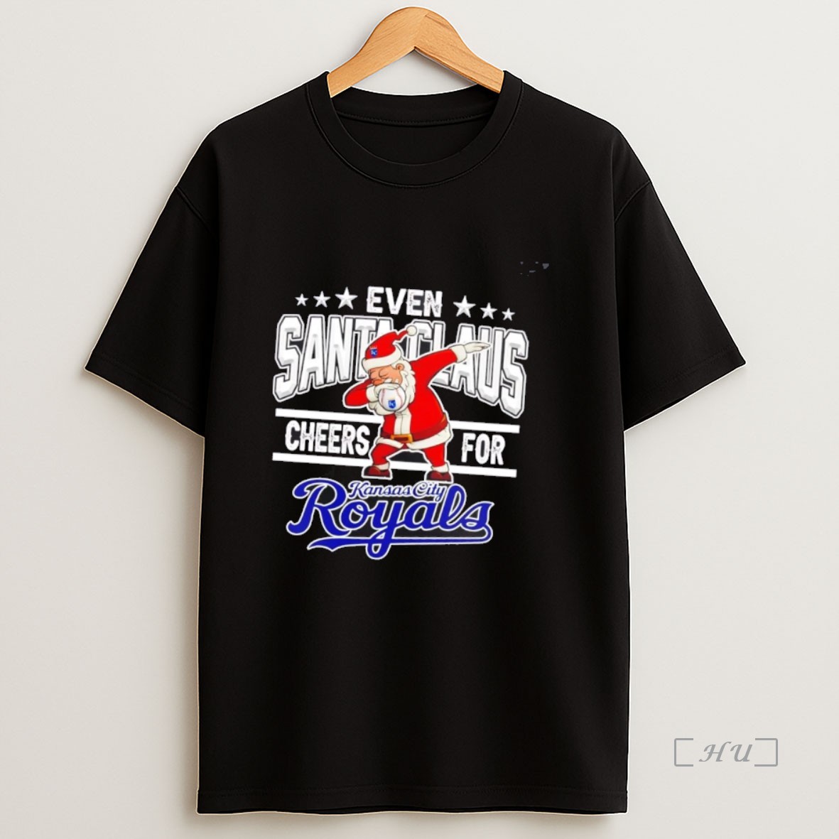 Officials Even Santa Claus Cheers For Kansas City Royals Christmas Premium Shirt Sweatshirt Tee