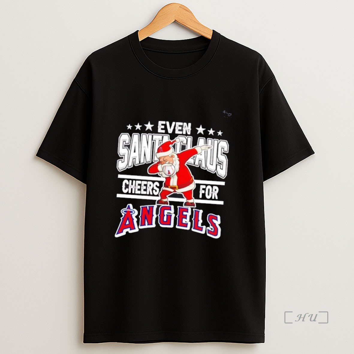 Officials Even Santa Claus Cheers For Los Angeles Angels Christmas Premium Shirt Sweatshirt Tee