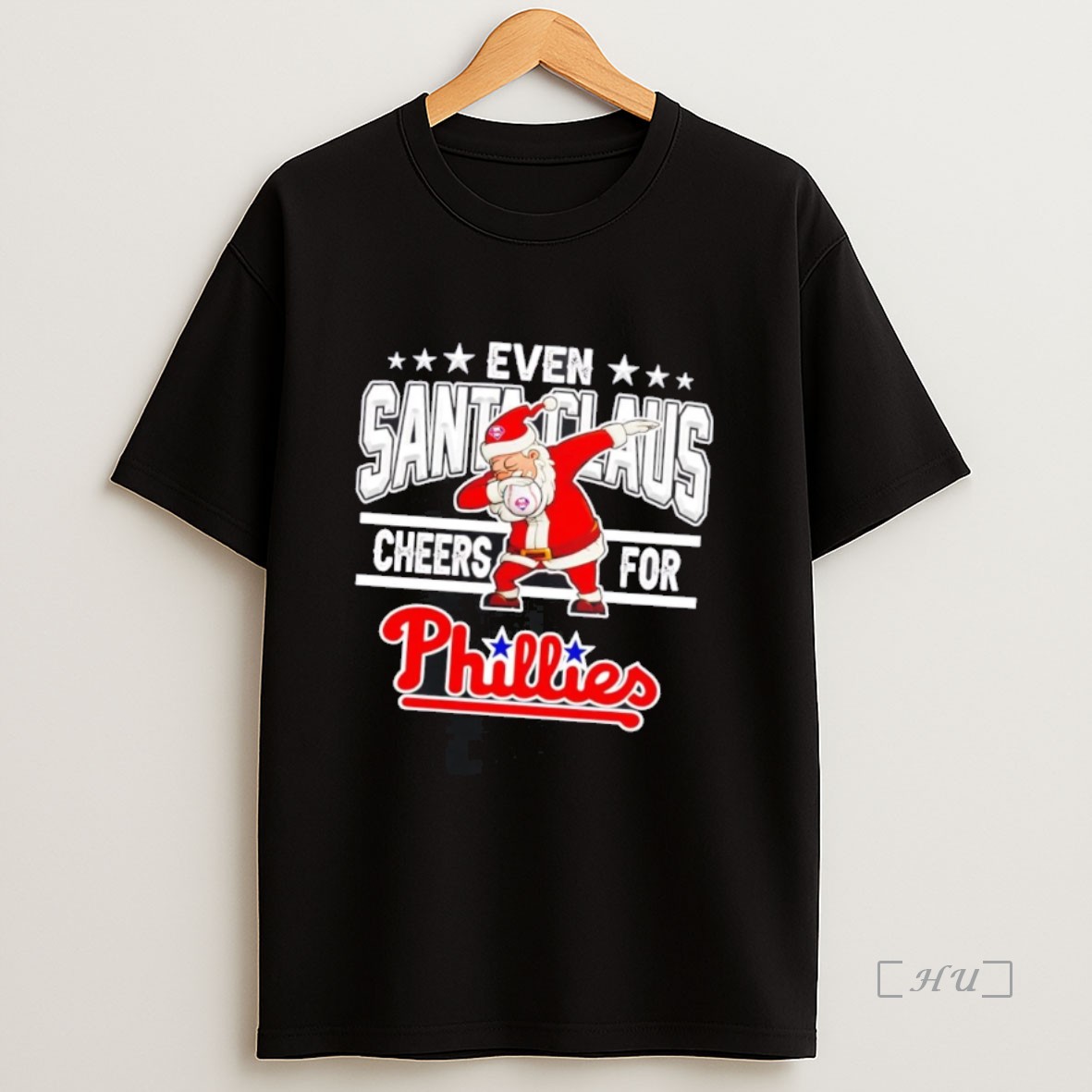 Officials Even Santa Claus Cheers For Philadelphia Phillies Christmas Premium Shirt Sweatshirt Tee 1
