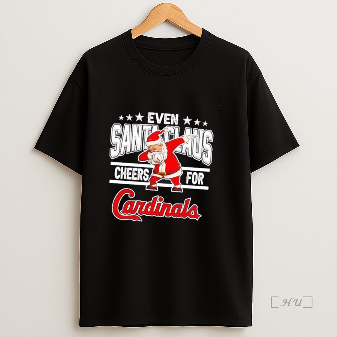 Officials Even Santa Claus Cheers For St Louis Cardinals Christmas Premium Shirt Sweatshirt Tee 1