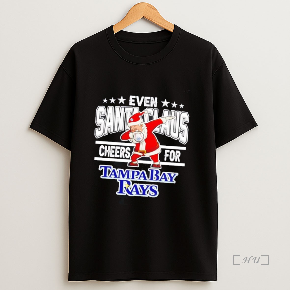 Officials Even Santa Claus Cheers For Tampa Bay Rays Christmas Premium Shirt Sweatshirt Tee 1