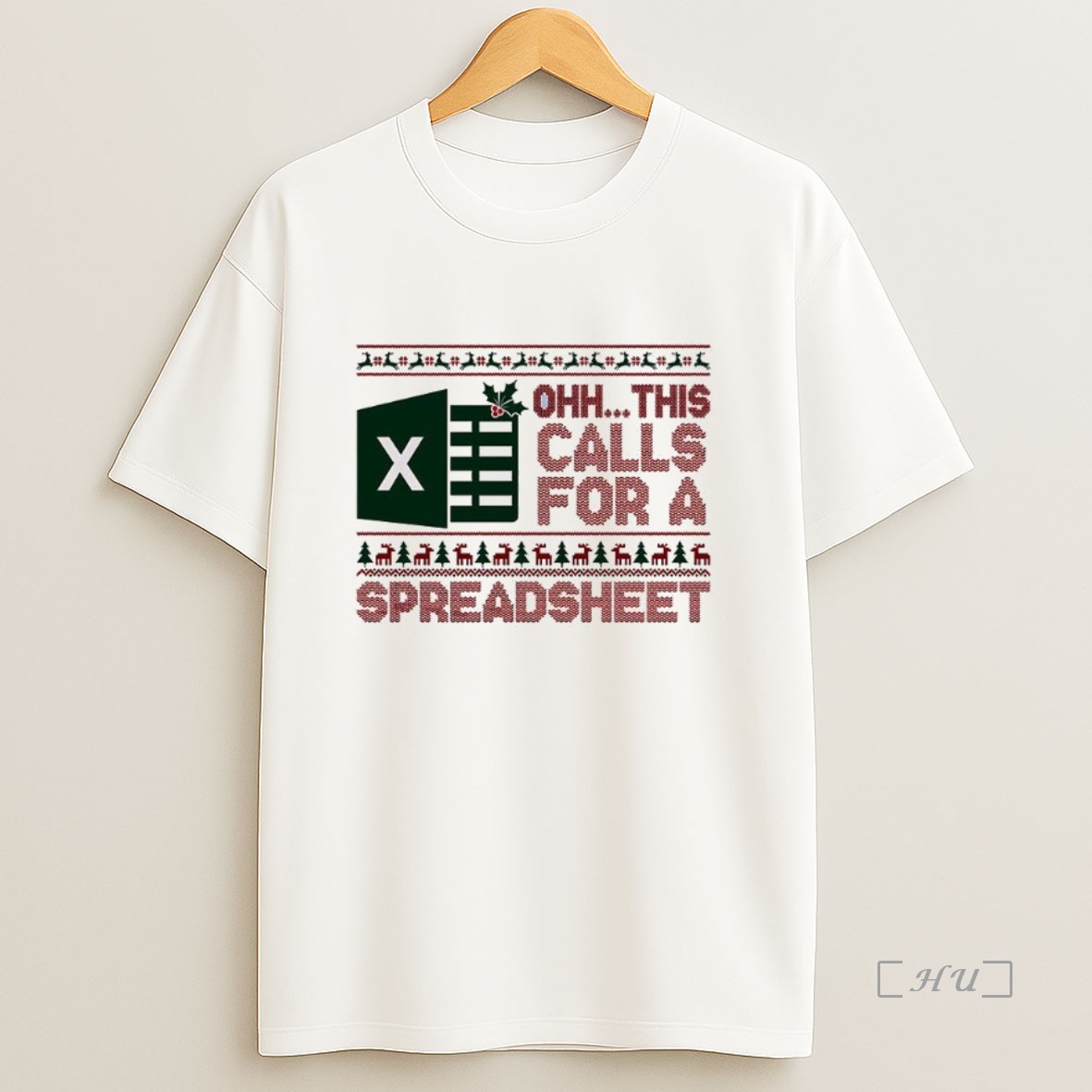 Officials Excel Ohh This Calls For A Spreadsheet Christmas Ugly Premium Shirt Sweatshirt Tee