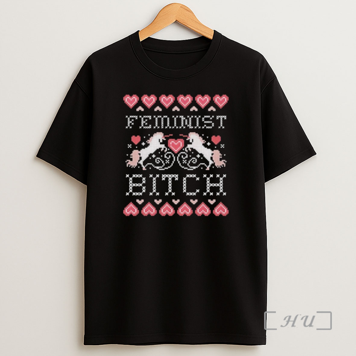 Officials Feminist Bitch Unicorn Ugly Christmas Premium Shirt Sweatshirt Tee