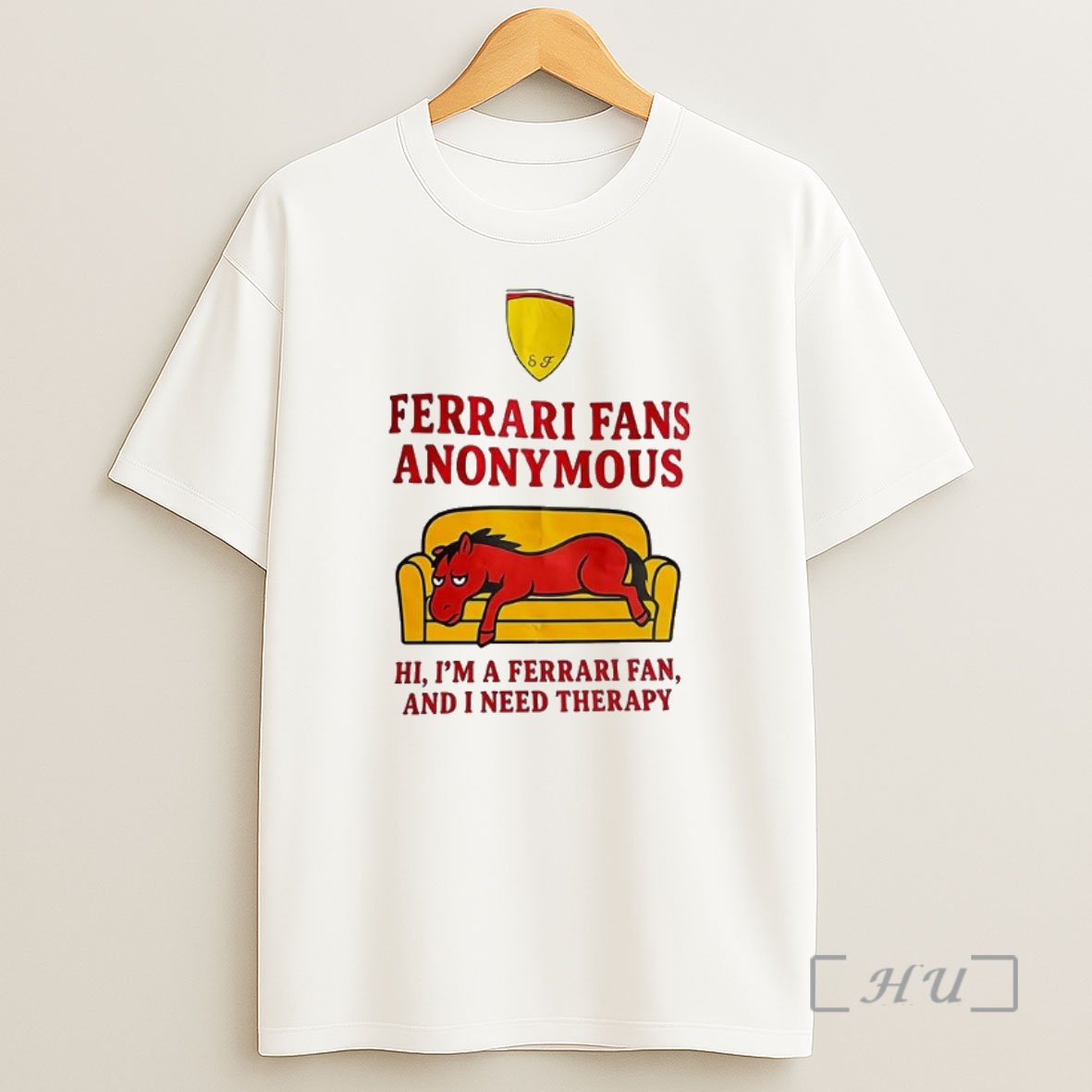Officials Ferrari Fans Anonymous Hi Im A Ferrari Fan Premium Shirt Sweatshirt Tee