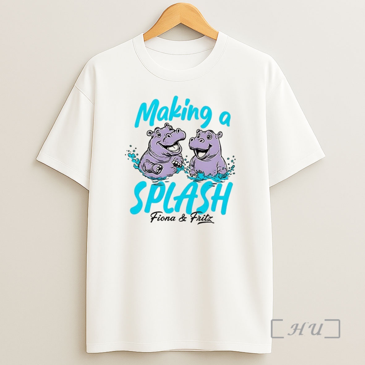 Officials Fiona And Fritz Making A Splash Hippo Premium Shirt Sweatshirt Tee