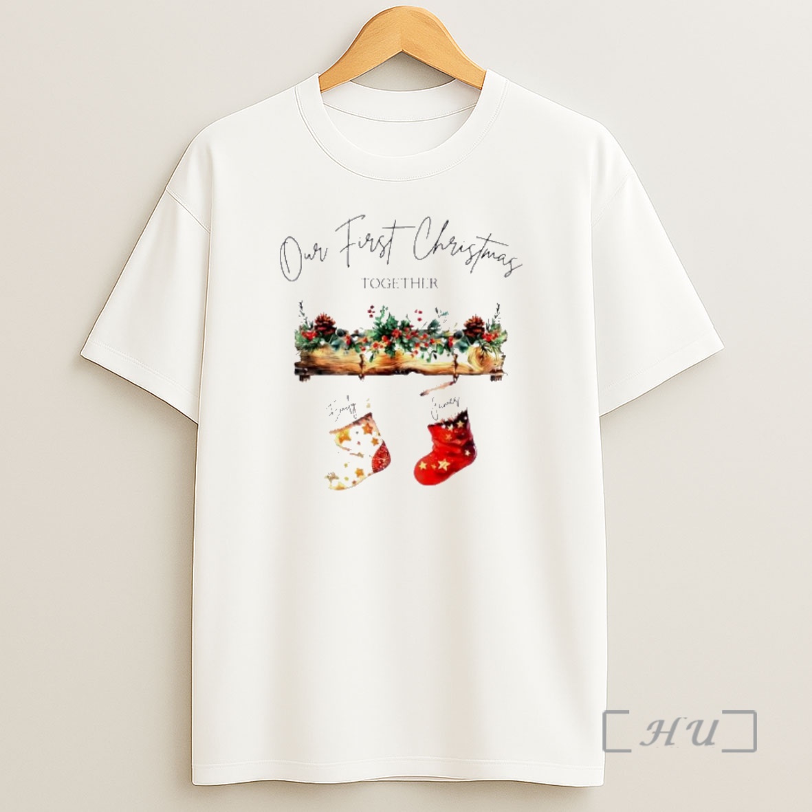 Officials First Christmas Together Personalized Ornaments White Premium Shirt Sweatshirt Tee