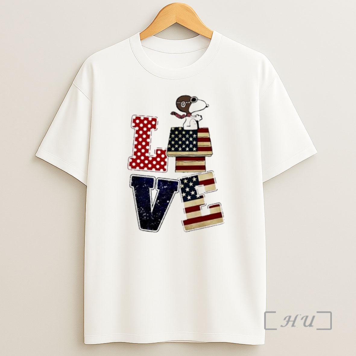 Officials Flag Amercan Love Snoopy Premium Shirt Sweatshirt Tee