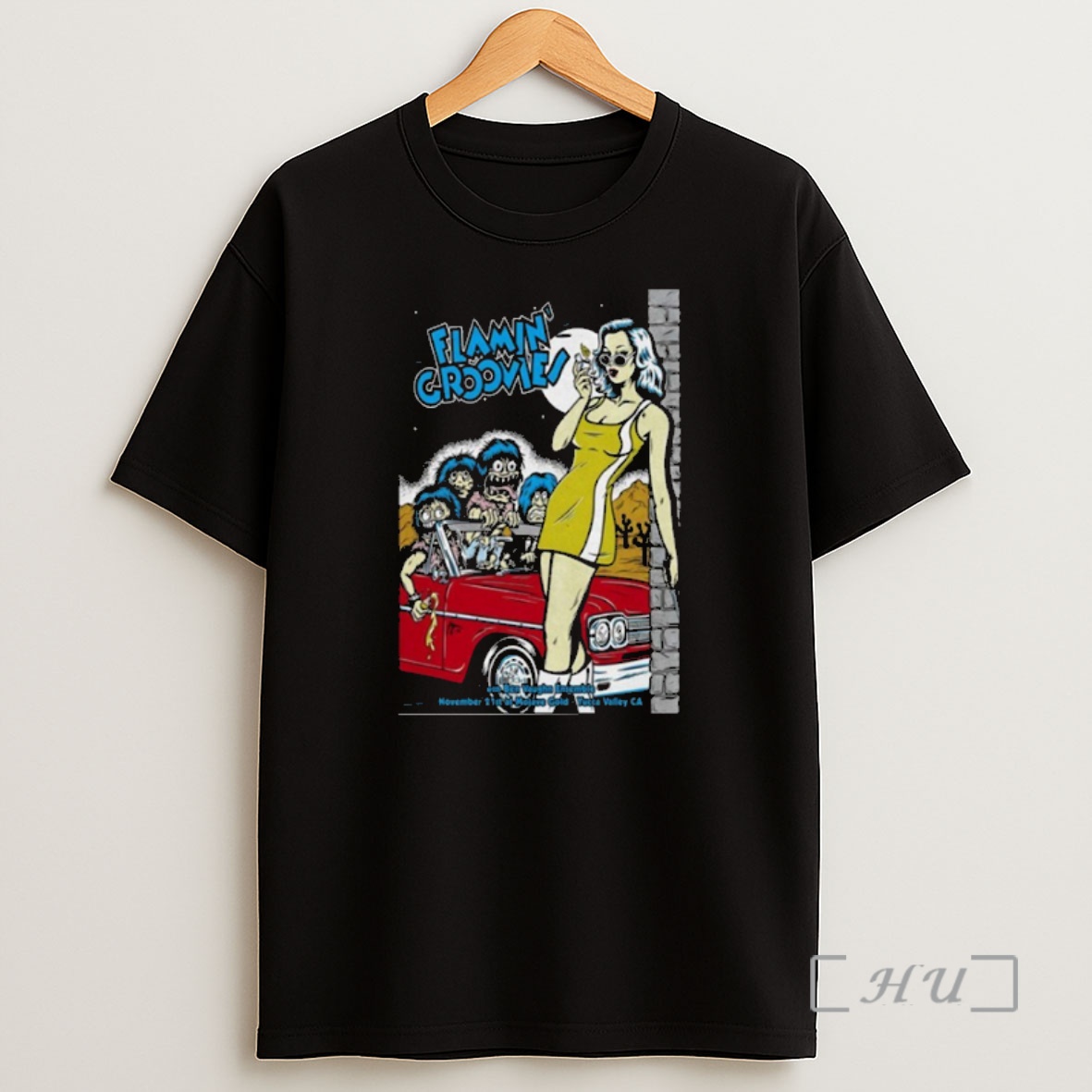 Officials Flamin Groovies And Ben Vaughn Ensemble Yucca Valley Ca November 21 2025 Premium Shirt Sweatshirt Tee