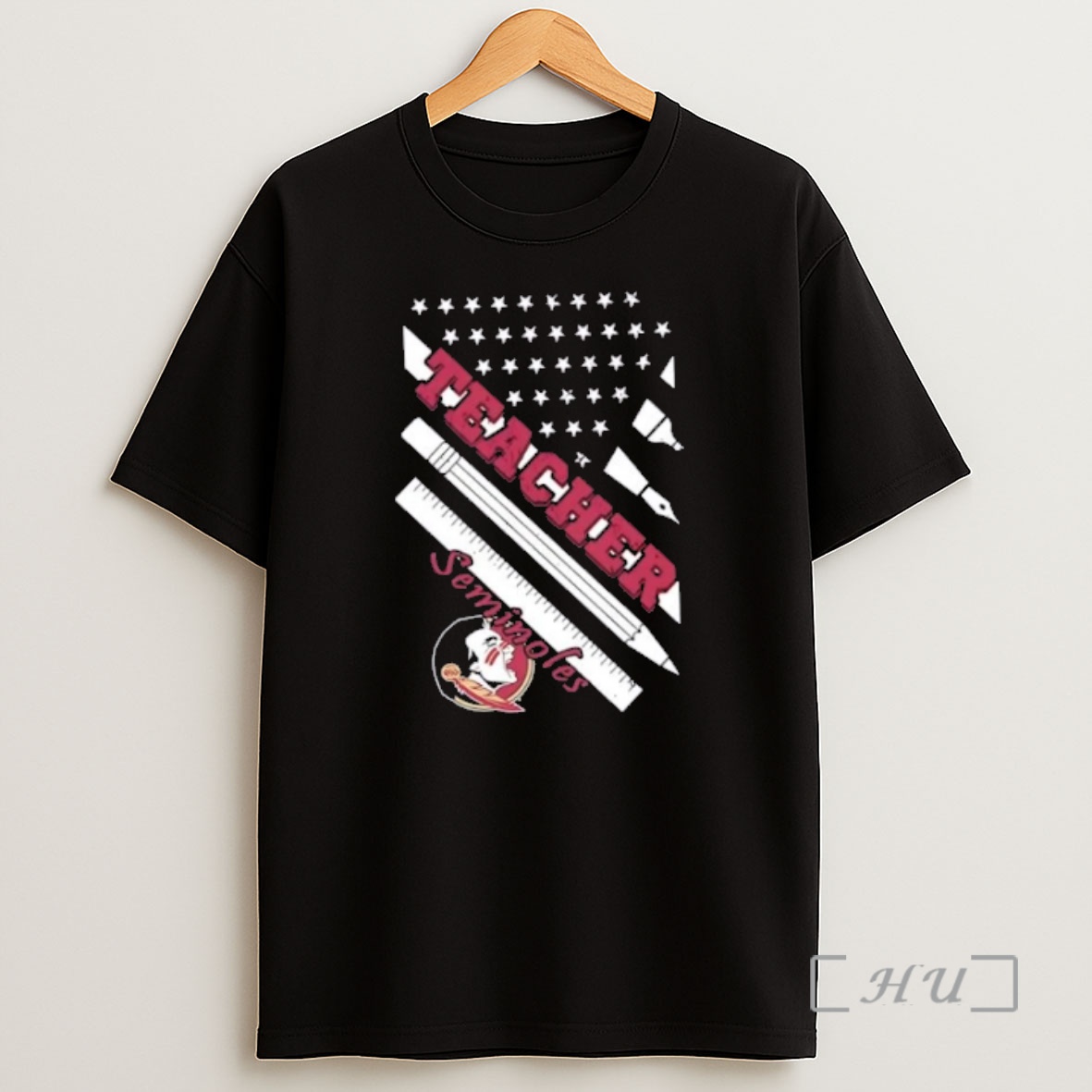 Officials Florida State Seminoles X Teacher American Flag Premium Shirt Sweatshirt Tee