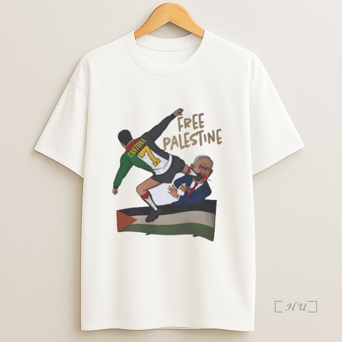 Officials Free Palestine Eric Cantona Kung Fu Kick Premium Shirt Sweatshirt Tee