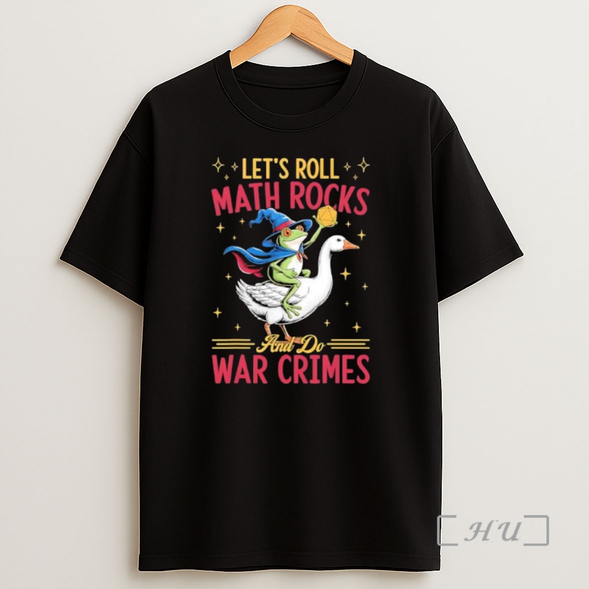 Officials Frog Wizard Chaotic Goose Rider Lets Roll Math Rocks And Do War Crimes Graphic Premium Shirt Sweatshirt Tee