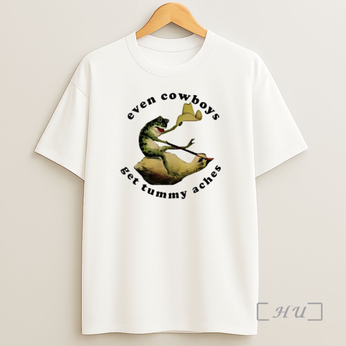Officials Frog Even Cowboys Get Tummy Aches Premium Shirt Sweatshirt Tee